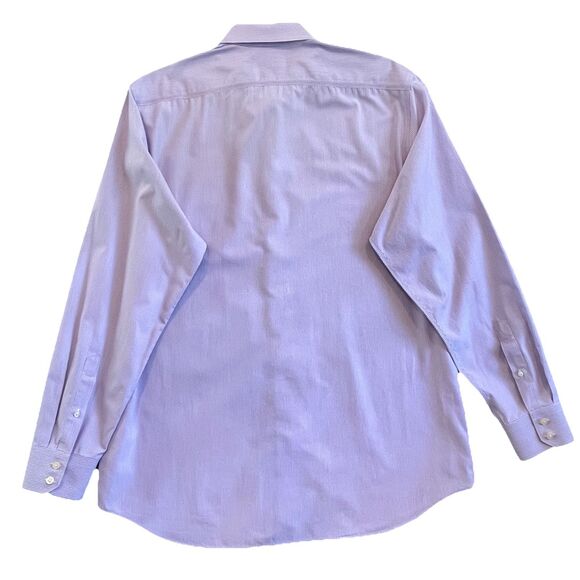 Banana Republic Men’s Slim Fit Poplin Button Up Non Iron Lavender Striped XL - Picture 2 of 12